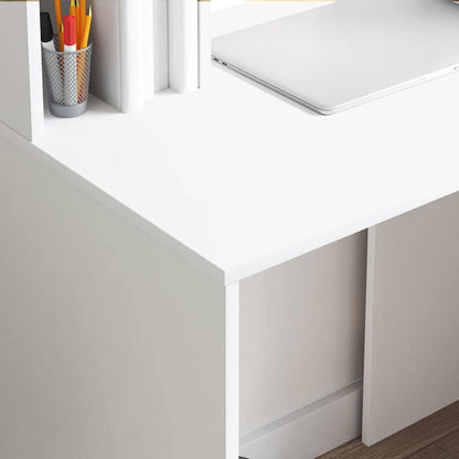 Schreibtisch Weiß 91 x 50 x 149 cm Holzwerkstoff