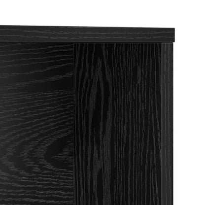 Schreibtisch Schwarz Eichen-Optik 91 x 50 x 149 cm
