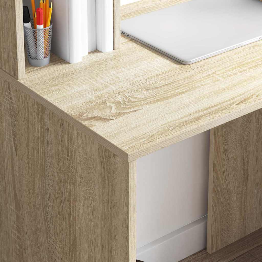 Schreibtisch Sonoma-Eiche 91 x 50 x 149 cm Holzwerkstoff