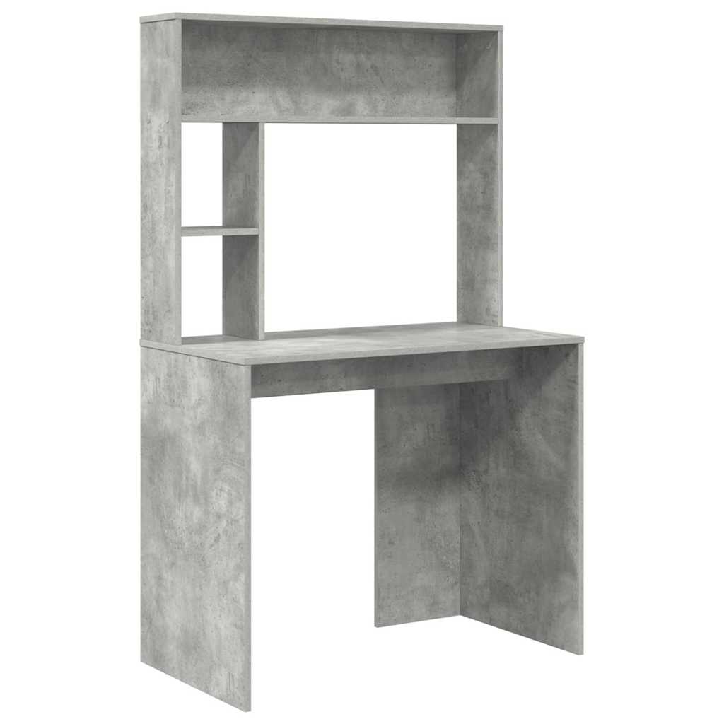Schreibtisch Betongrau 91 x 50 x 149 cm Holzwerkstoff