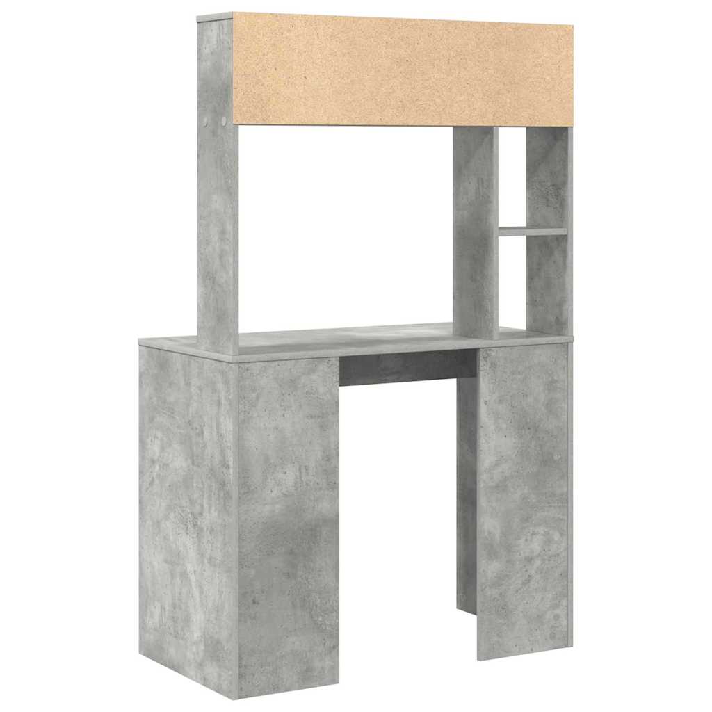 Schreibtisch Betongrau 91 x 50 x 149 cm Holzwerkstoff