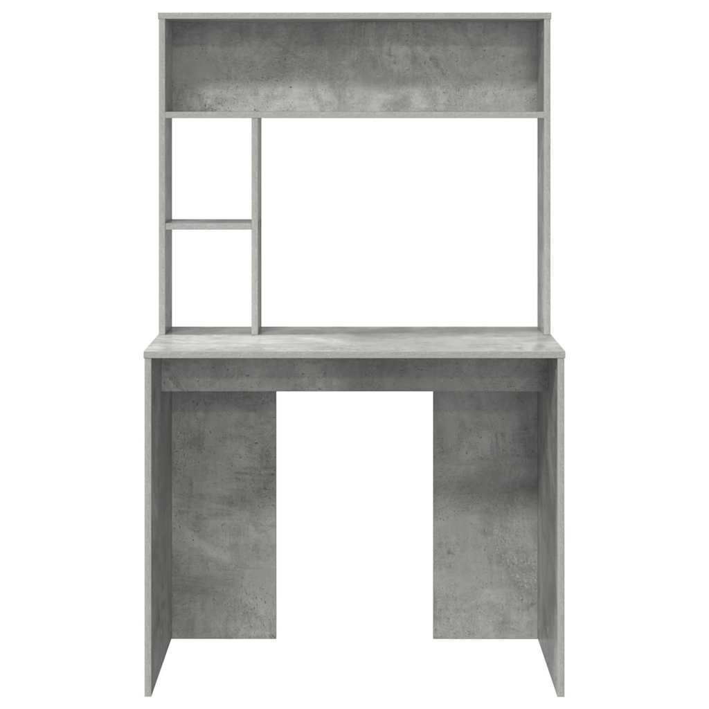 Schreibtisch Betongrau 91 x 50 x 149 cm Holzwerkstoff