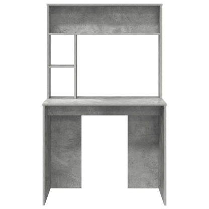 Schreibtisch Betongrau 91 x 50 x 149 cm Holzwerkstoff