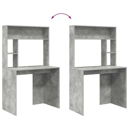 Schreibtisch Betongrau 91 x 50 x 149 cm Holzwerkstoff