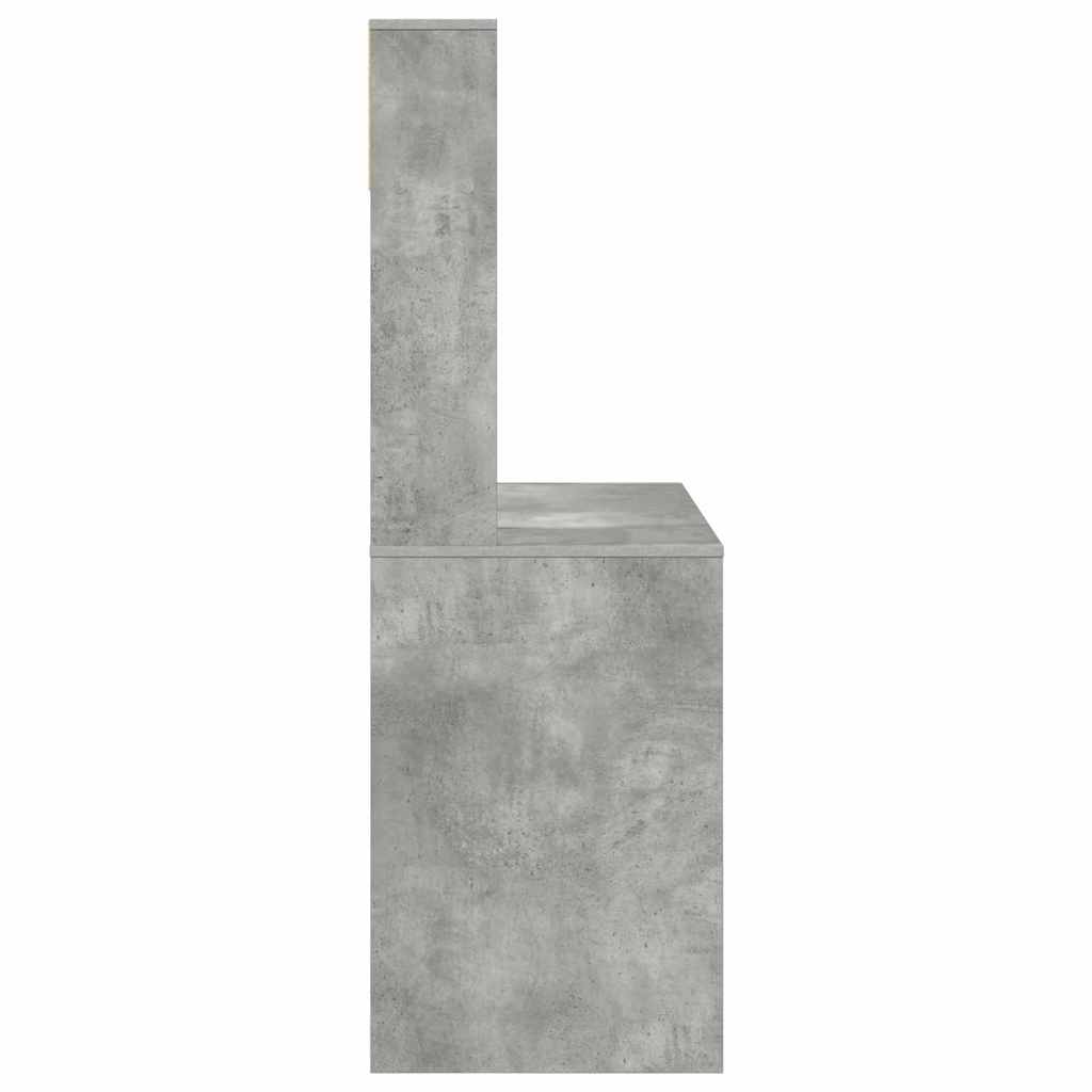 Schreibtisch Betongrau 91 x 50 x 149 cm Holzwerkstoff