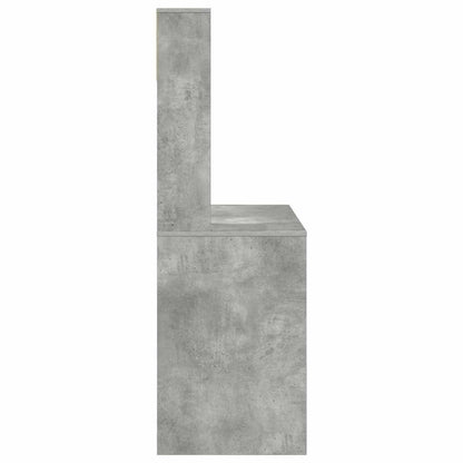 Schreibtisch Betongrau 91 x 50 x 149 cm Holzwerkstoff