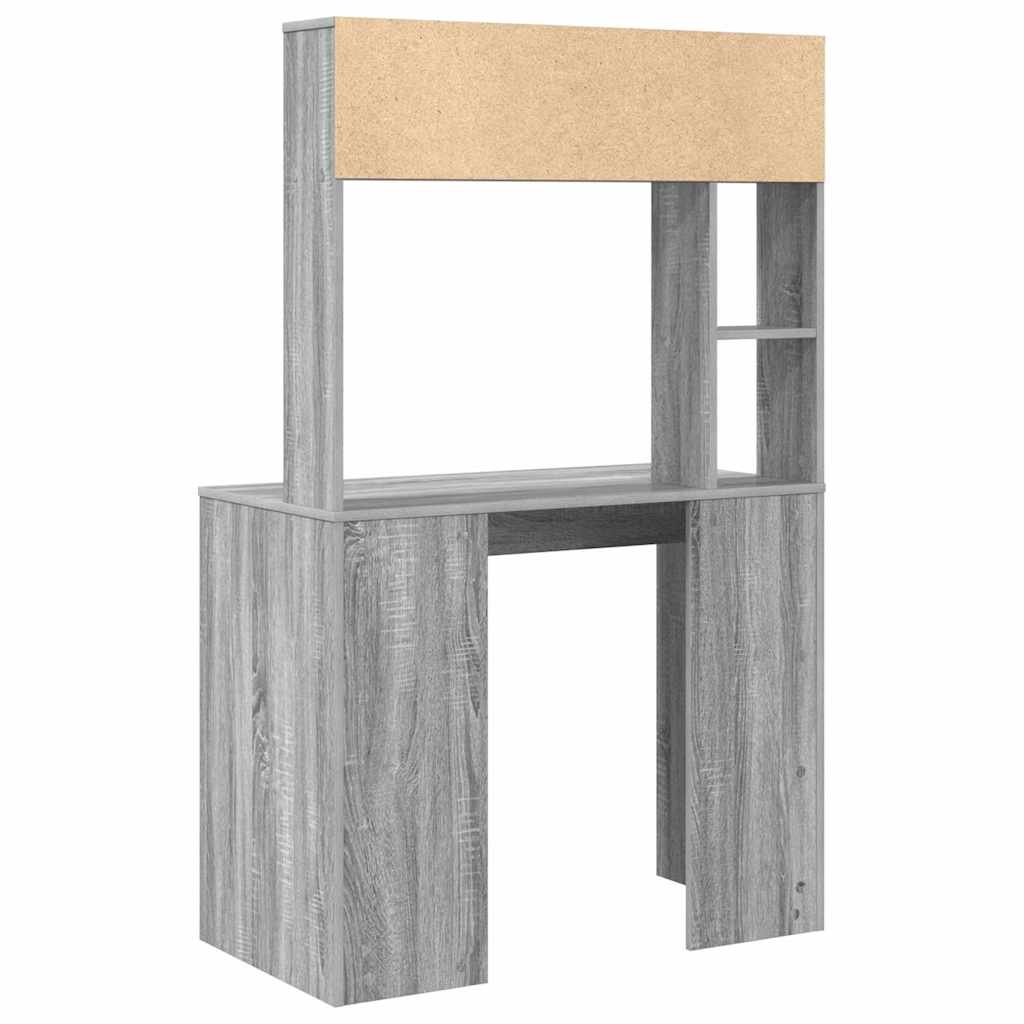 Schreibtisch Sonoma-Grau 91 x 50 x 149 cm Holzwerkstoff