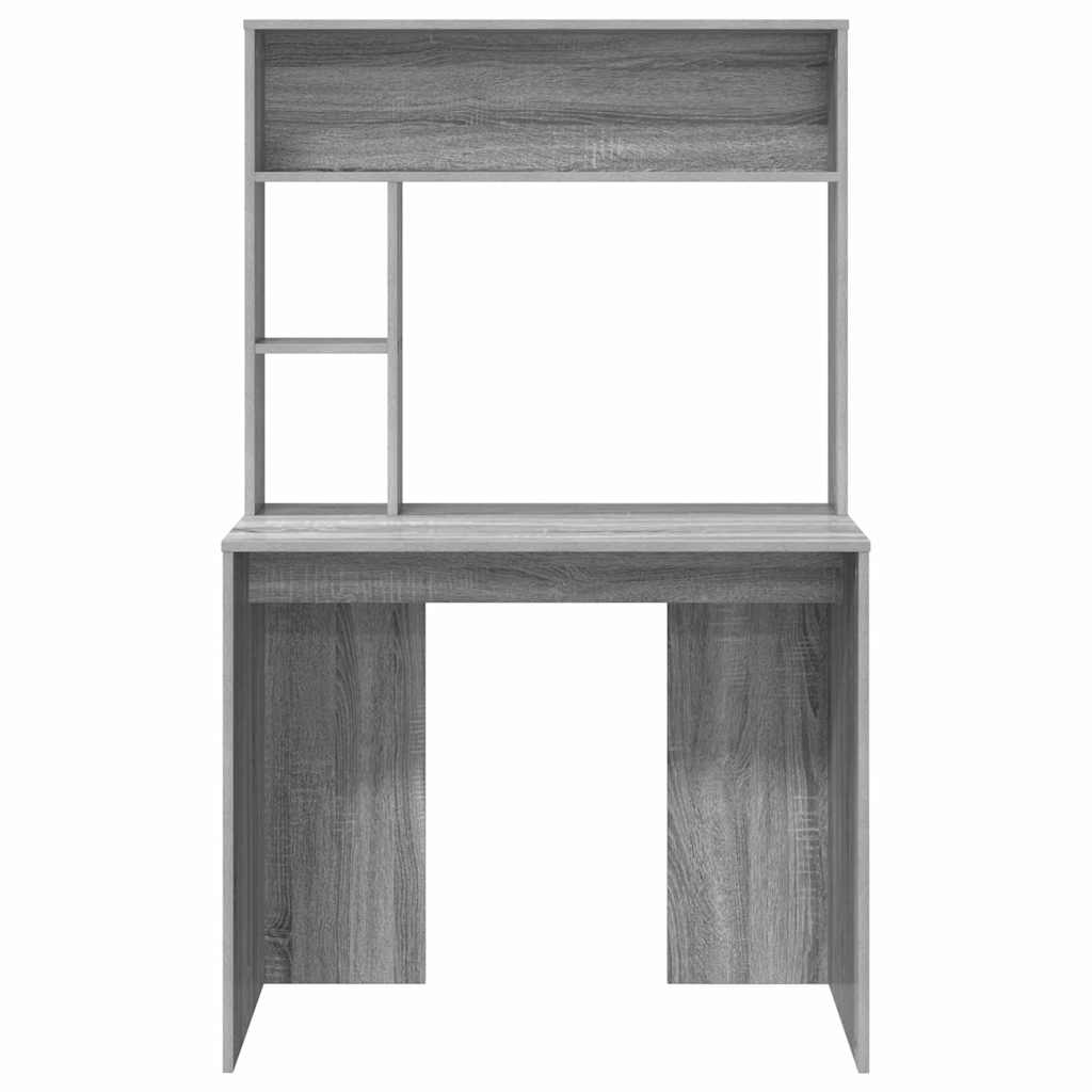 Schreibtisch Sonoma-Grau 91 x 50 x 149 cm Holzwerkstoff
