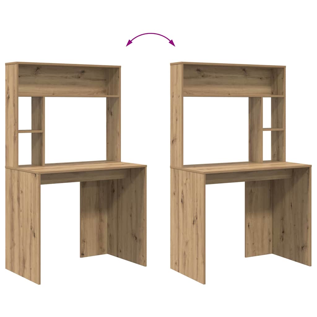 Schreibtisch Artisan-Eiche 91 x 50 x 149 cm Holzwerkstoff
