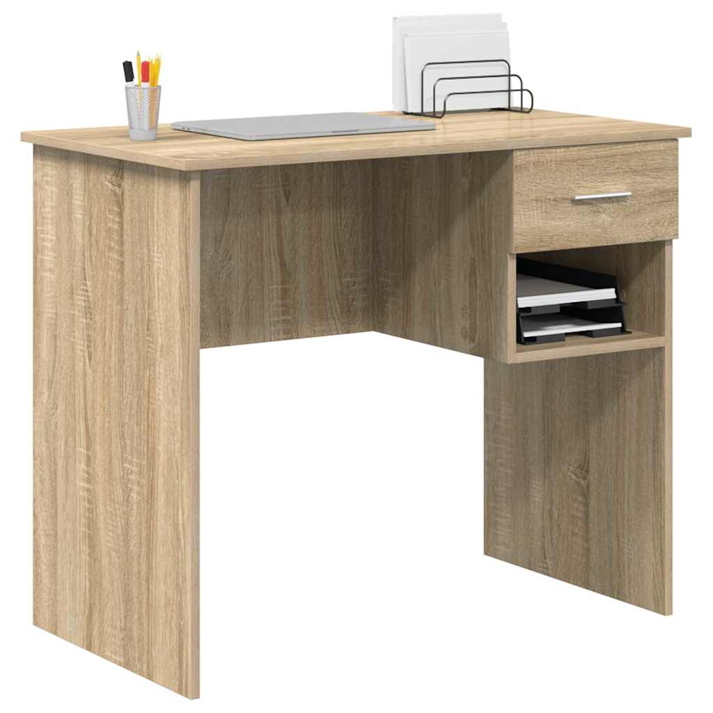 Schreibtisch Sonoma-Eiche 90 x 49,5 x 75 cm Holzwerkstoff