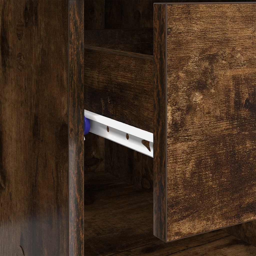 Schreibtisch Räuchereiche 90 x 49 x 75 cm Holzwerkstoff