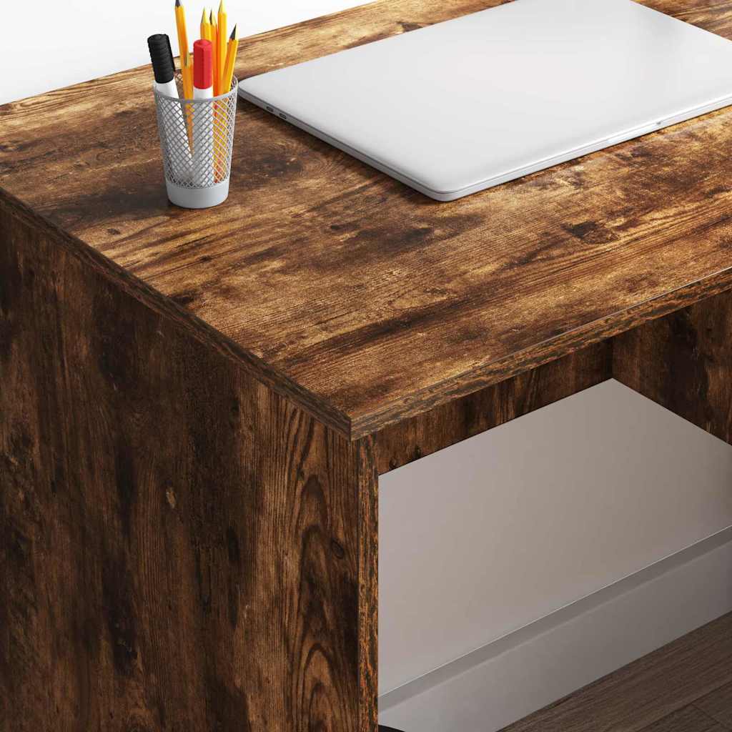 Schreibtisch Räuchereiche 90 x 49 x 75 cm Holzwerkstoff