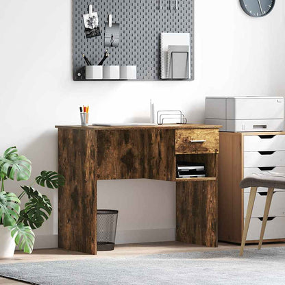Schreibtisch Räuchereiche 90 x 49 x 75 cm Holzwerkstoff