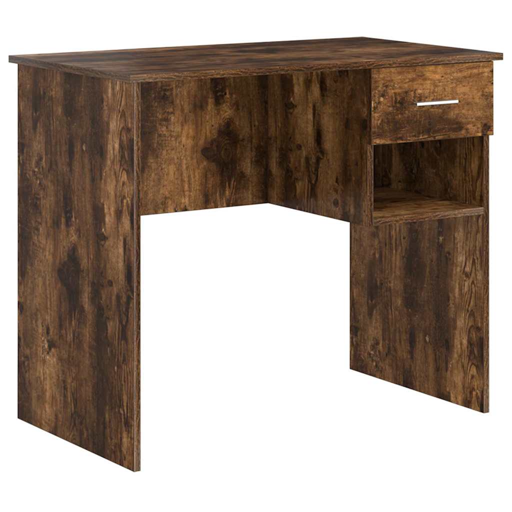 Schreibtisch Räuchereiche 90 x 49 x 75 cm Holzwerkstoff