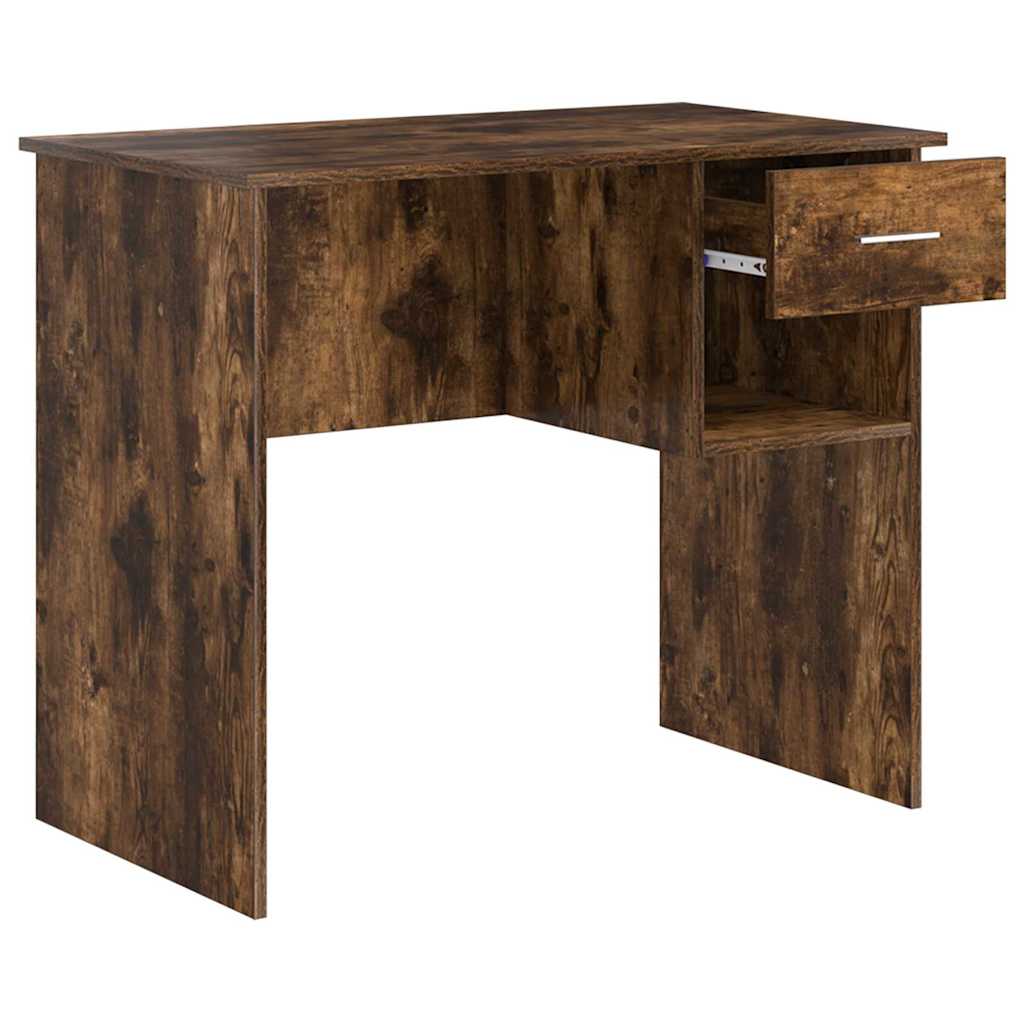 Schreibtisch Räuchereiche 90 x 49 x 75 cm Holzwerkstoff
