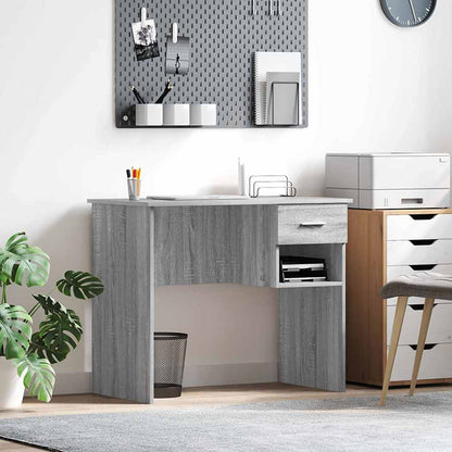 Schreibtisch Sonoma-Grau 90 x 49 x 75 cm Holzwerkstoff