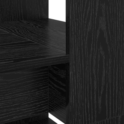 Schreibtisch Schwarz Eichen-Optik Holzwerkstoff