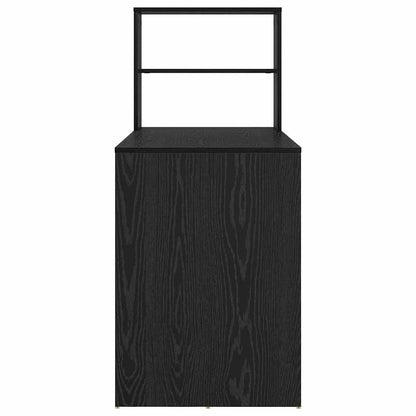 Schreibtisch Schwarz Eichen-Optik Holzwerkstoff