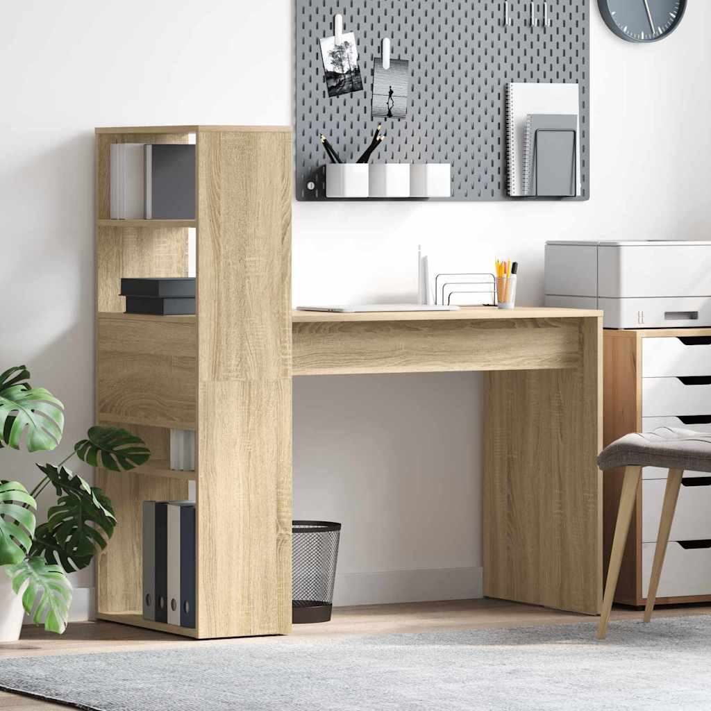 Schreibtisch Sonoma-Eiche Holzwerkstoff 113 x 54 x 120 cm