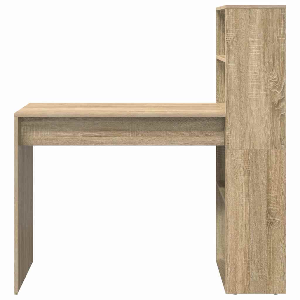 Schreibtisch Sonoma-Eiche 113 x 54 x 120 cm Holzwerkstoff