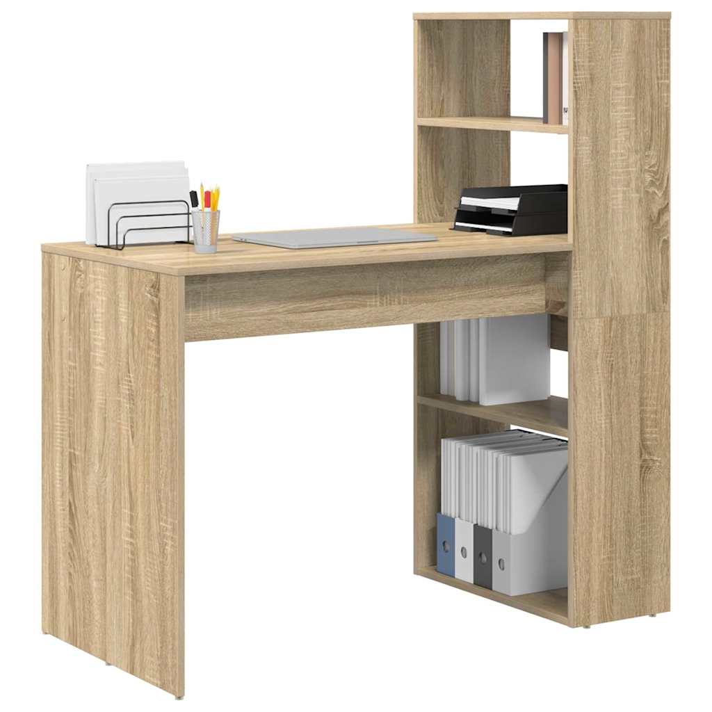 Schreibtisch Sonoma-Eiche 113 x 54 x 120 cm Holzwerkstoff