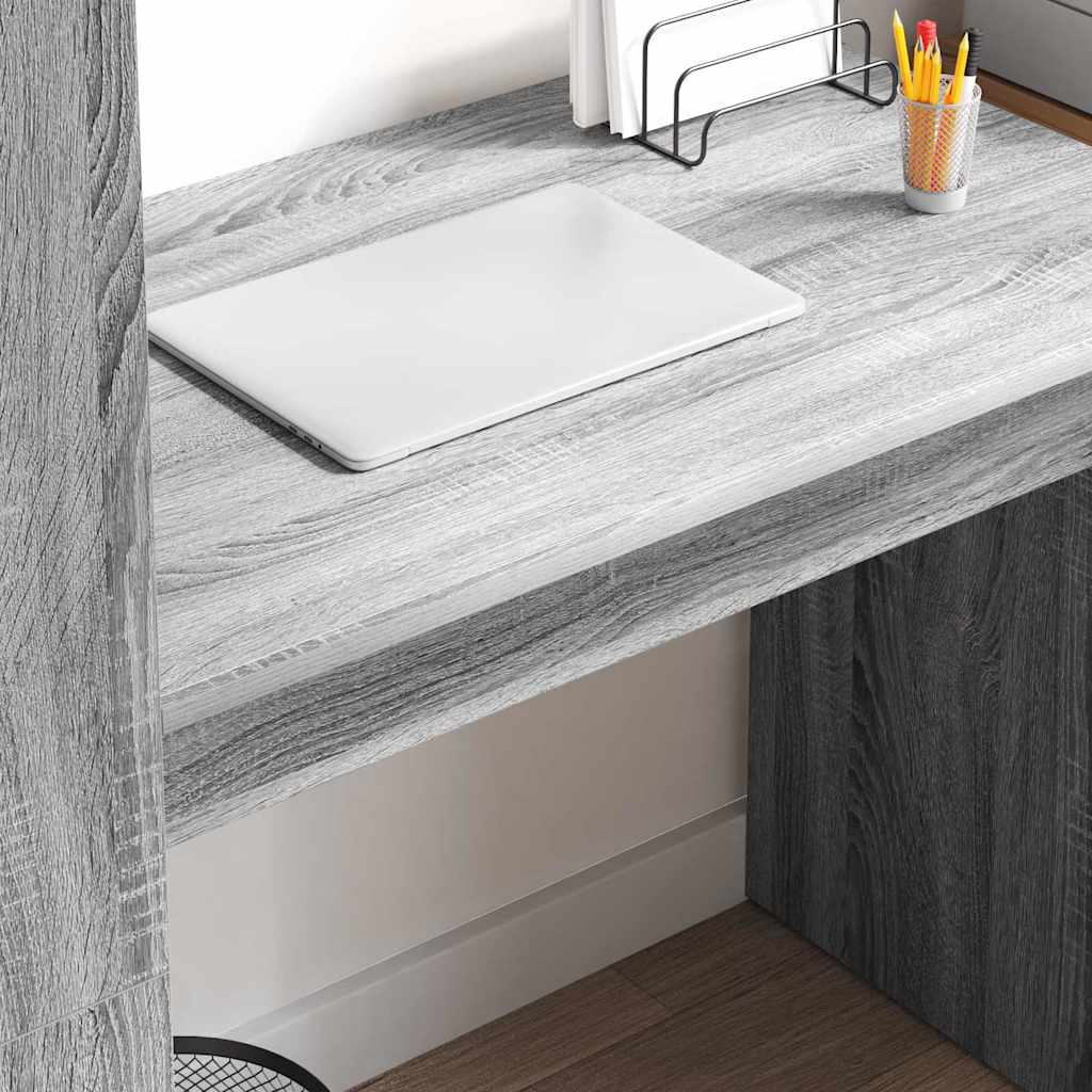 Schreibtisch Graues Sonoma Holzwerkstoff 113 x 54 x 120 cm