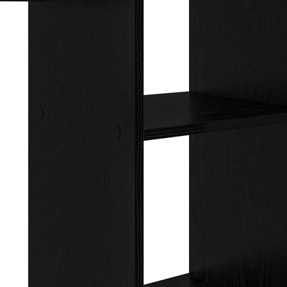 Schreibtisch Schwarz Eichen-Optik 142 x 102 x 73 cm