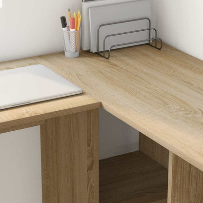 Schreibtisch Sonoma-Eiche 142 x 102 x 73 cm Holzwerkstoff