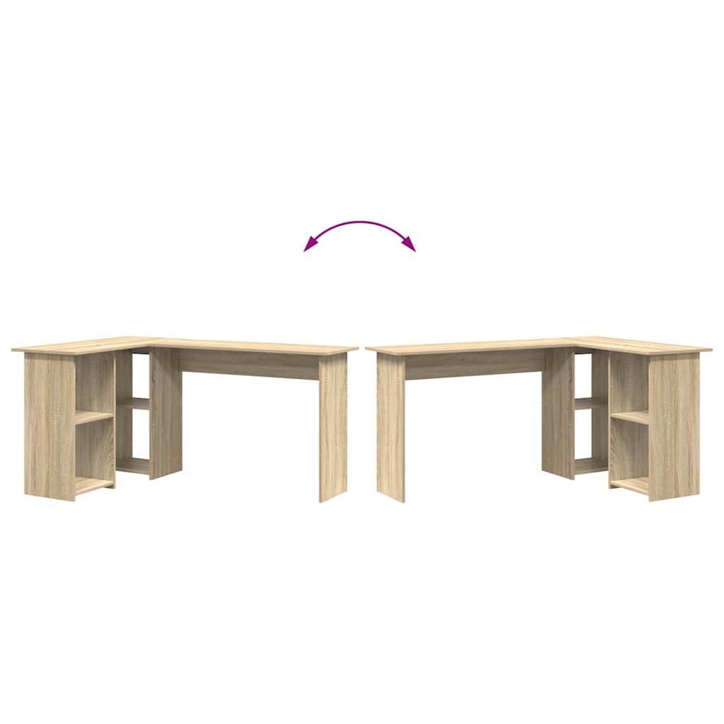 Schreibtisch Sonoma-Eiche 142 x 102 x 73 cm Holzwerkstoff