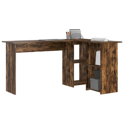 Schreibtisch Räuchereiche 142 x 102 x 73 cm Holzwerkstoff