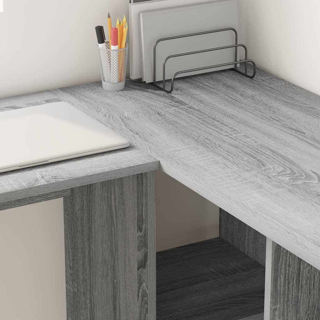Schreibtisch Sonoma-Grau 142 x 102 x 73 cm Holzwerkstoff
