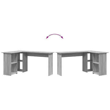 Schreibtisch Sonoma-Grau 142 x 102 x 73 cm Holzwerkstoff