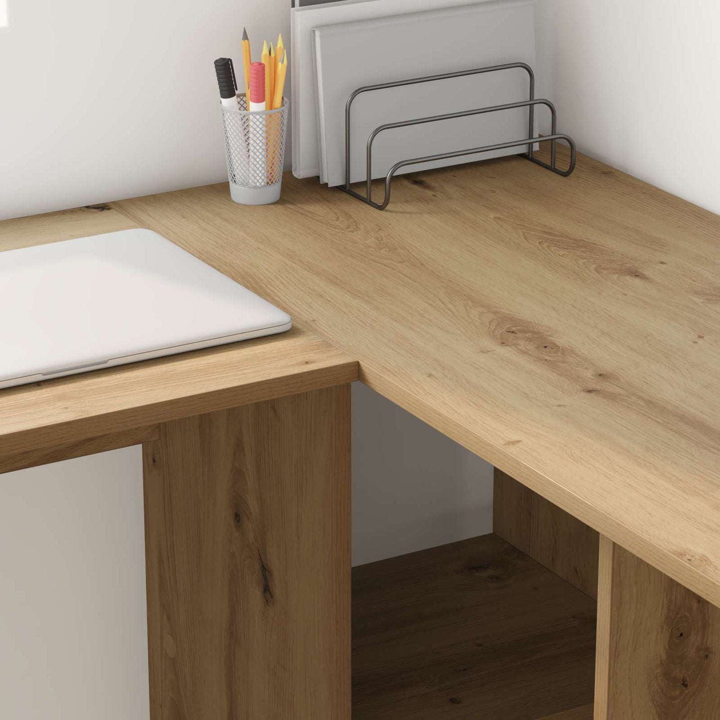 Schreibtisch Artisan-Eiche 142 x 102 x 73 cm Holzwerkstoff