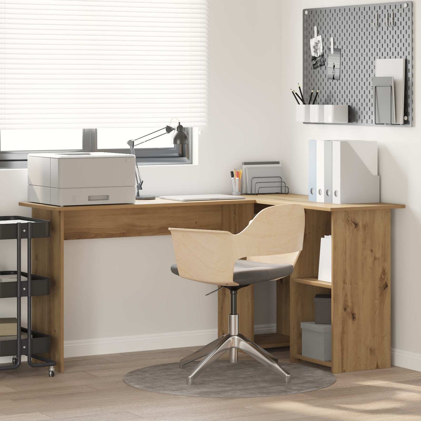 Schreibtisch Artisan-Eiche 142 x 102 x 73 cm Holzwerkstoff