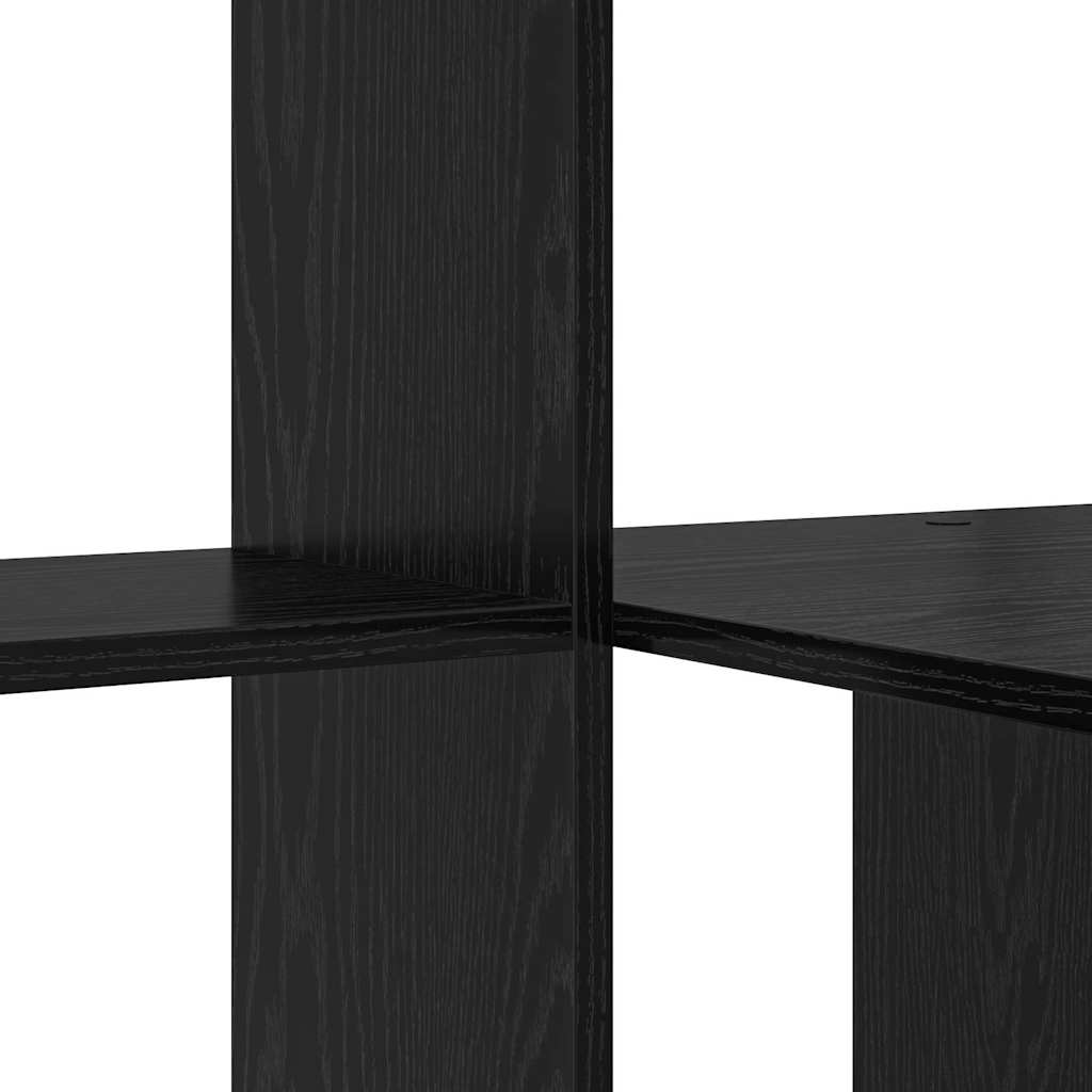 Schreibtisch Schwarz Eichen-Optik Holzwerkstoff