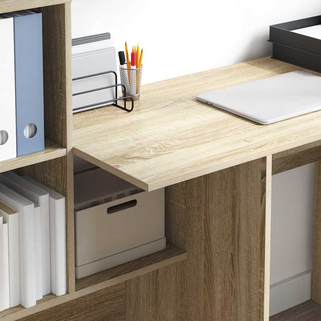 Schreibtisch Sonoma-Eiche Holzwerkstoff 131,5 x 50 x 106,5 cm