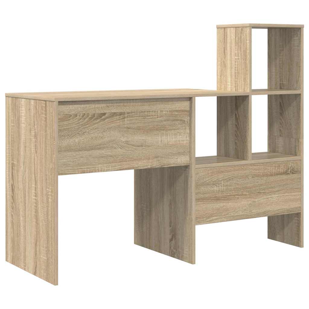 Schreibtisch Sonoma-Eiche Holzwerkstoff 131,5 x 50 x 106,5 cm