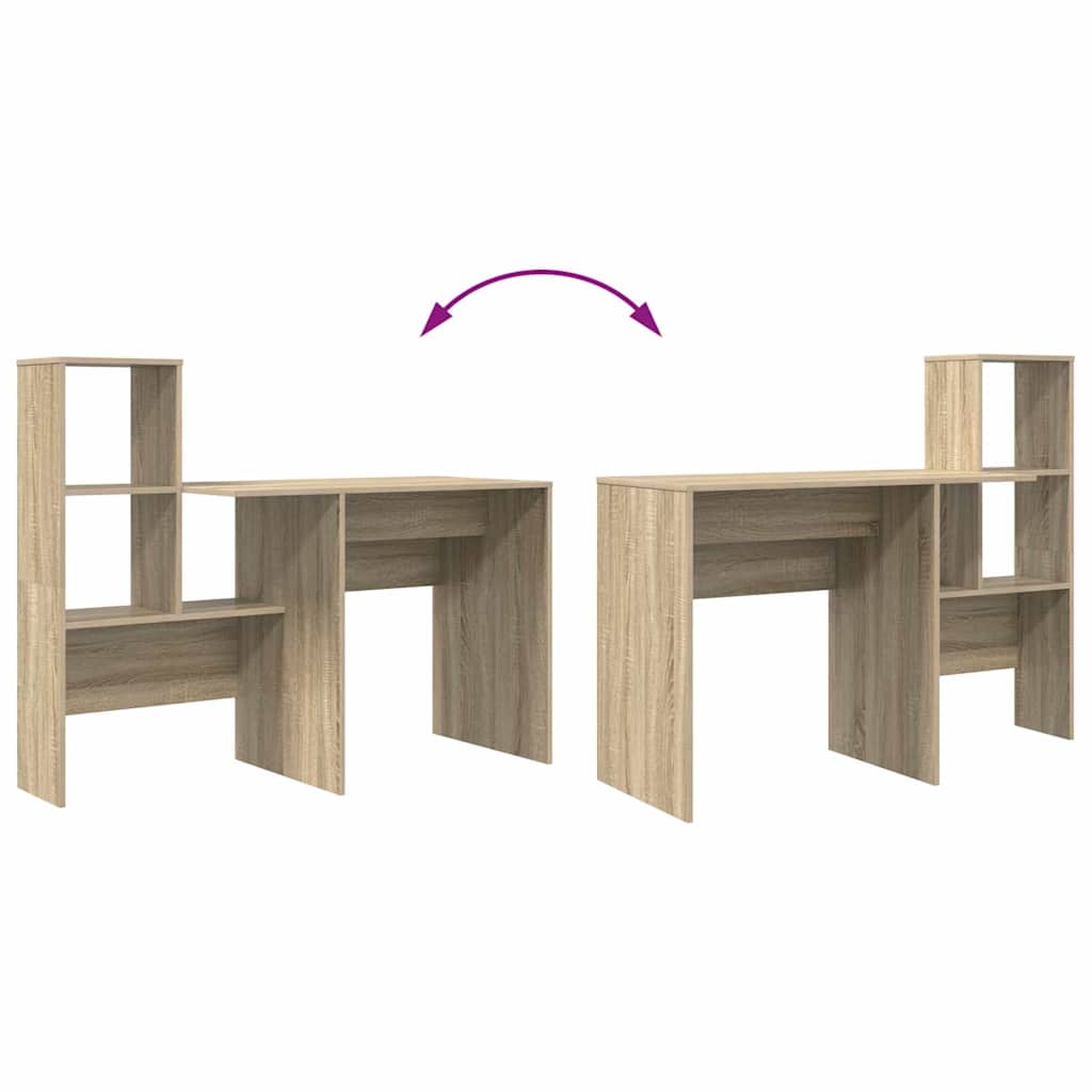 Schreibtisch Sonoma-Eiche Holzwerkstoff 131,5 x 50 x 106,5 cm