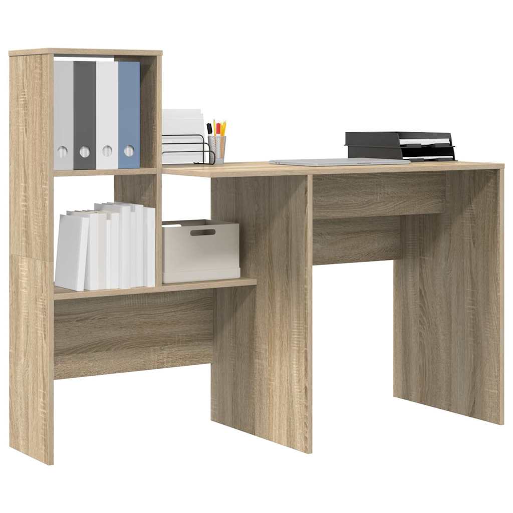Schreibtisch Sonoma-Eiche Holzwerkstoff 131,5 x 50 x 106,5 cm