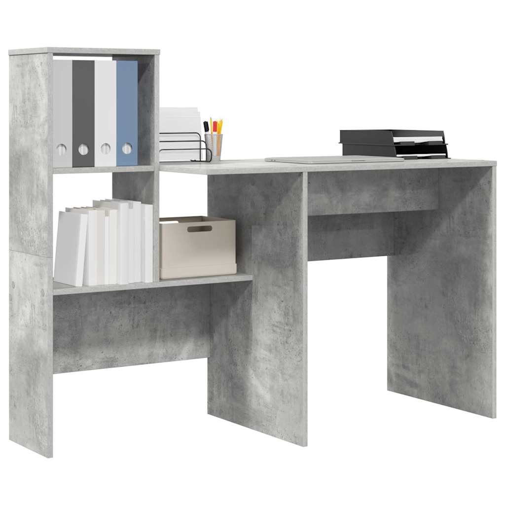 Schreibtisch Beton Grau Holzwerkstoff 131,5 x 50 x 106,5 cm