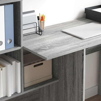 Schreibtisch Graues Sonoma Holzwerkstoff 131,5 x 50 x 106,5 cm