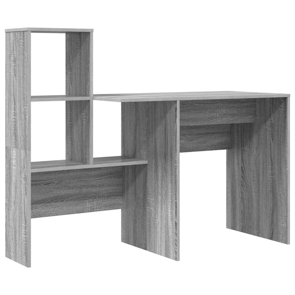 Schreibtisch Graues Sonoma Holzwerkstoff 131,5 x 50 x 106,5 cm