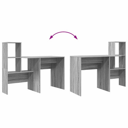 Schreibtisch Graues Sonoma Holzwerkstoff 131,5 x 50 x 106,5 cm