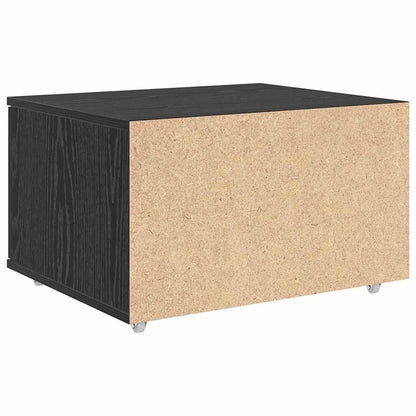 Schubladenschrank 55 x 45 x 31 cm Schwarz Eichen-Optik