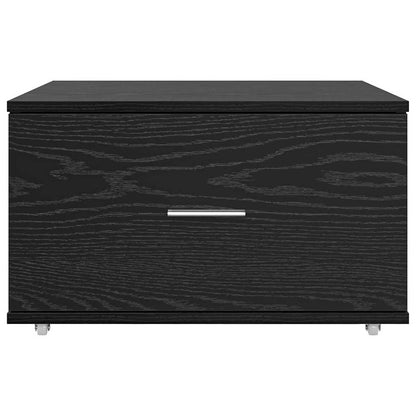 Schubladenschrank 55 x 45 x 31 cm Schwarz Eichen-Optik
