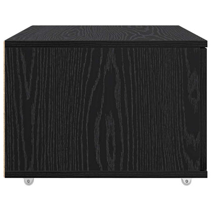 Schubladenschrank 55 x 45 x 31 cm Schwarz Eichen-Optik