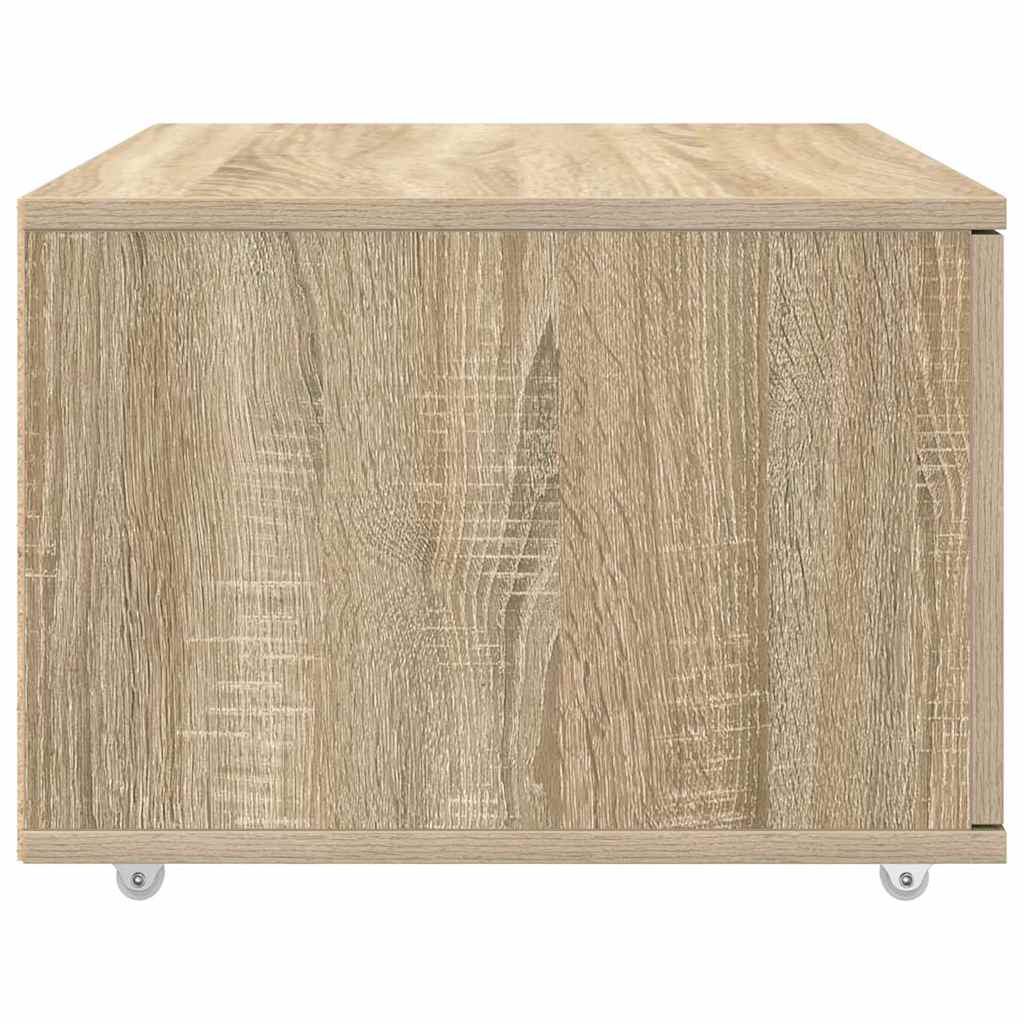 Schubladenschrank mit Rad Braun 55 x 45 x 33,5 cm Holzwerkstoff