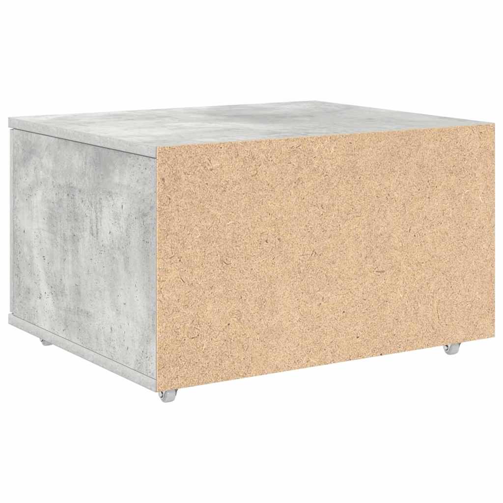 Schubladenschrank mit Rad Grau 55 x 45 x 33,5 cm Holzwerkstoff