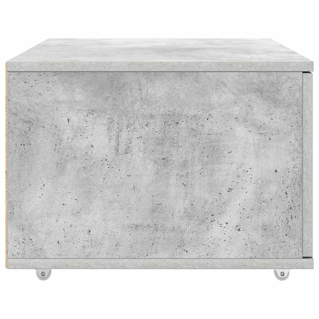 Schubladenschrank mit Rad Grau 55 x 45 x 33,5 cm Holzwerkstoff