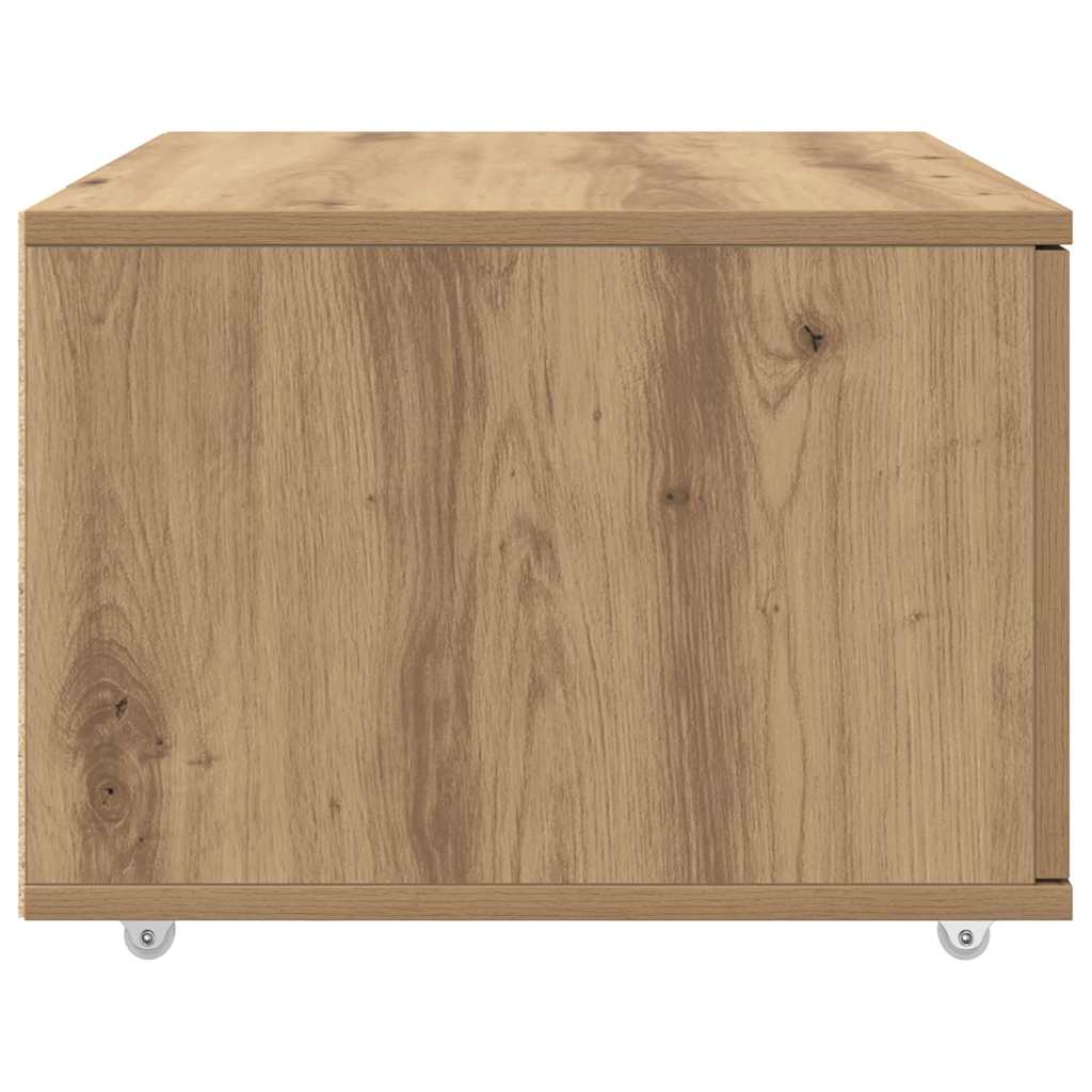 Schubladenschrank mit Rad Braun 55 x 45 x 33,5 cm Holzwerkstoff